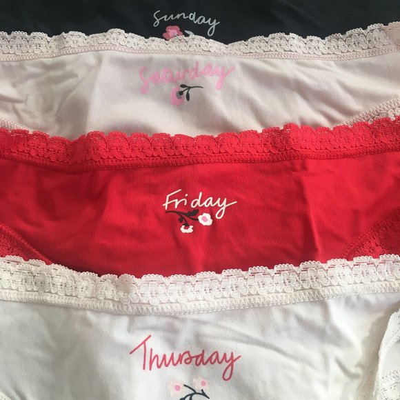 H&M Intimates & Sleepwear Hm 7pack Panties Days Of The Week Poshmark